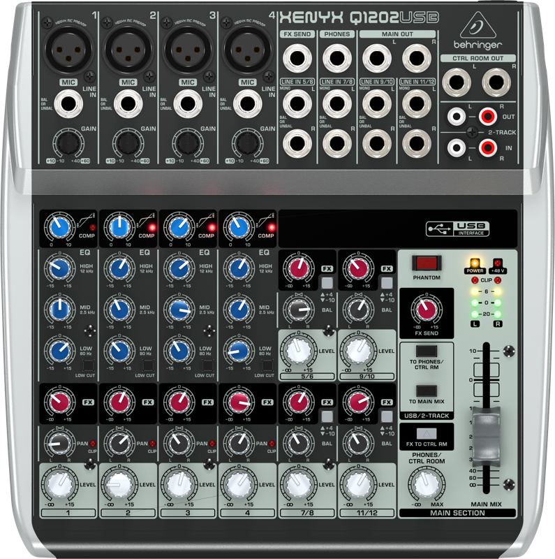 百灵达XENYX Q1202USB调音台