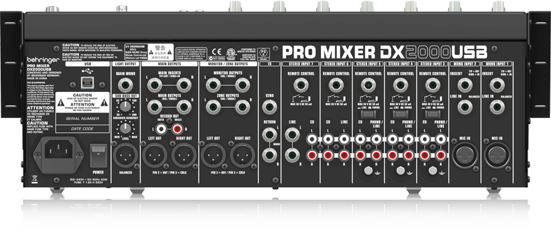  德国百灵达DX2000USB DJ调音台