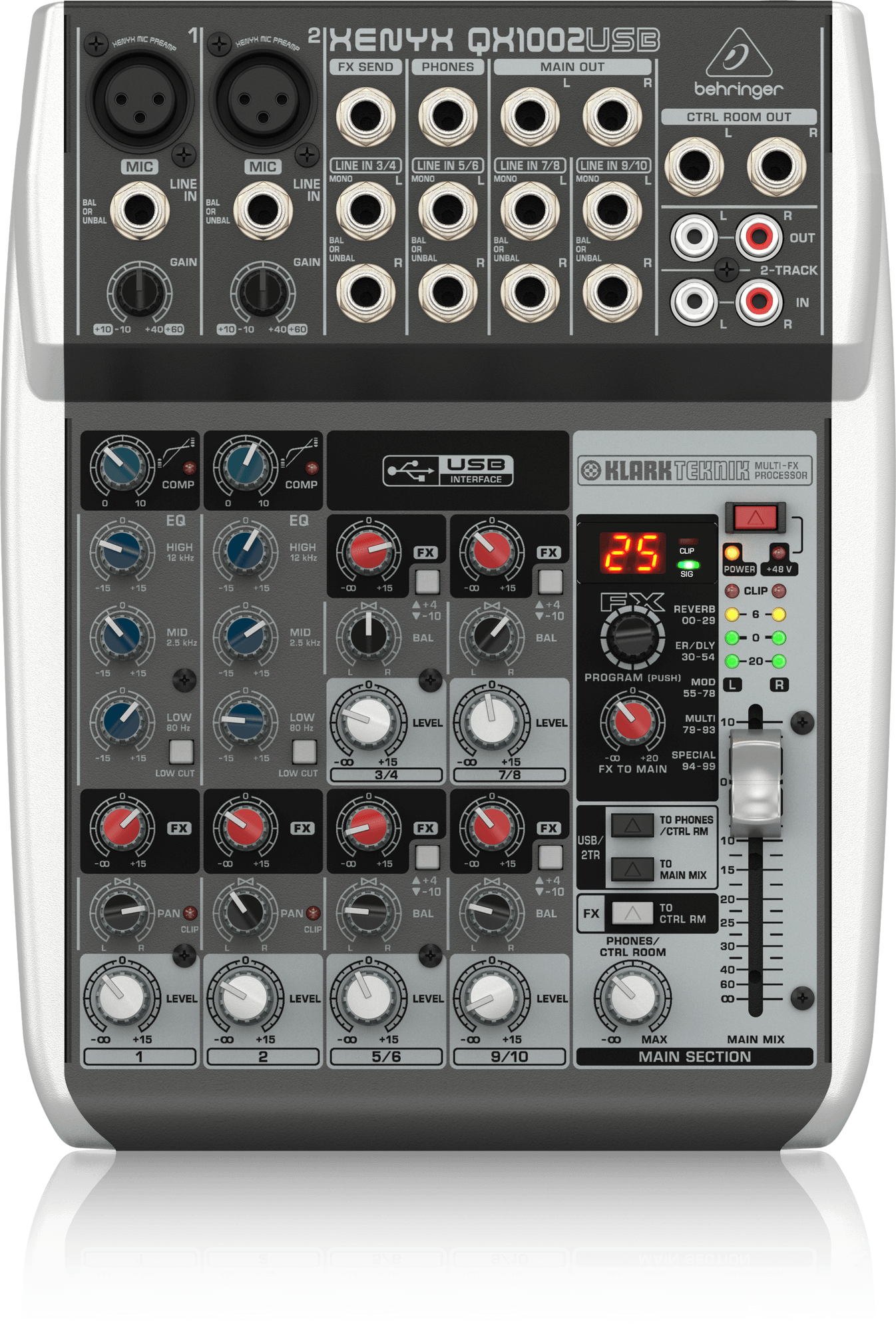 百灵达XENYX QX1002USB调音台